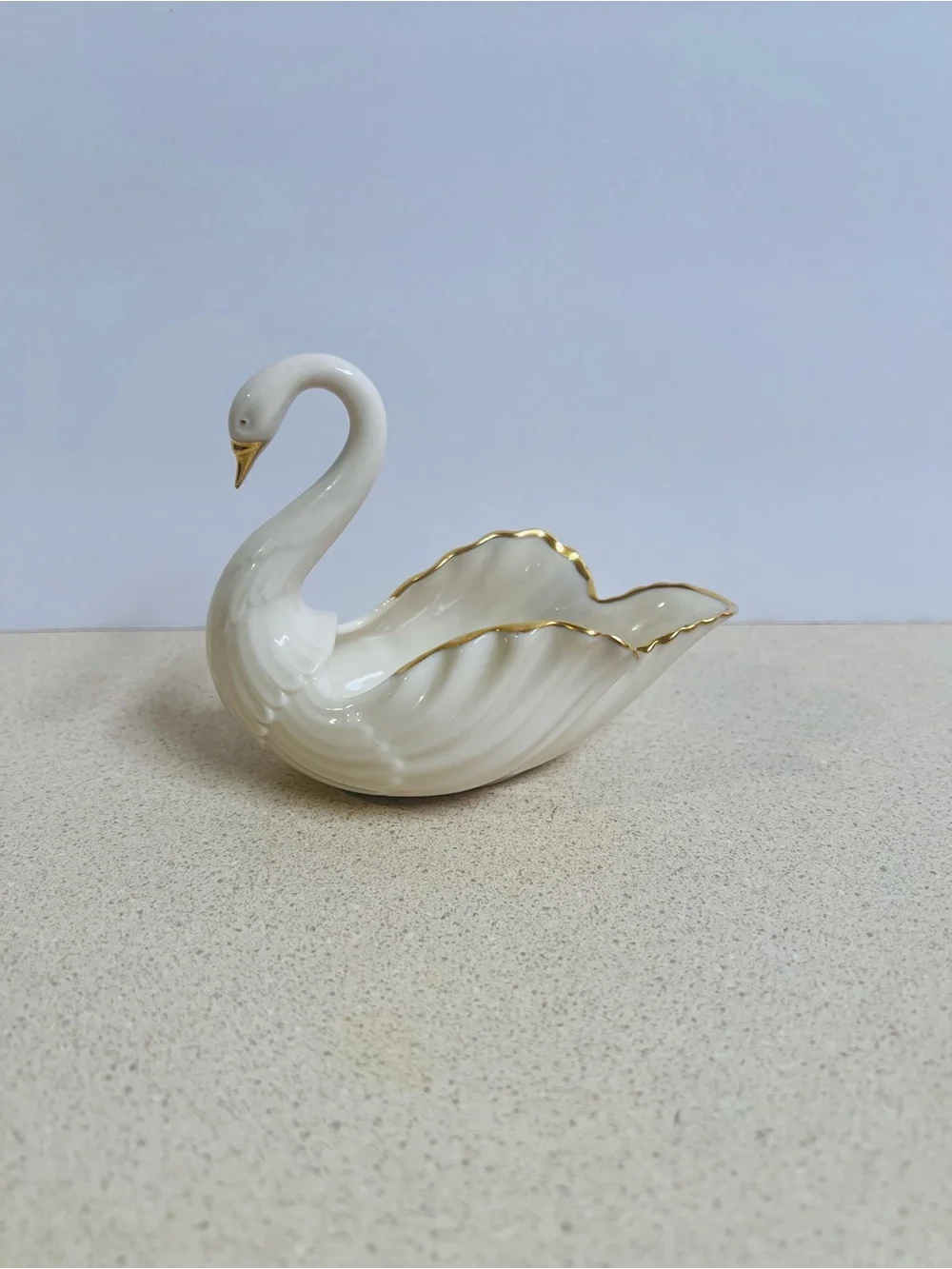Vintage Lenox Porcelain Swan Trinket Dish,